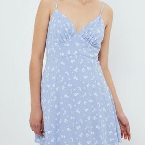 La Hearts Light Blue Floral Dress